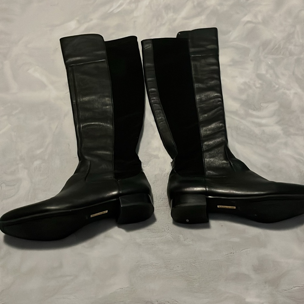 Louise et Cie Sleek Black Leather Heeled Boots